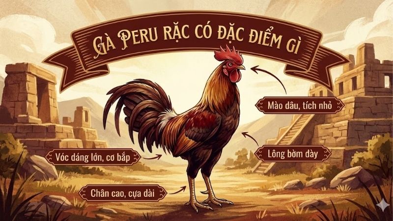 Gà Peru rặc có đặc điểm gì – Tìm hiểu chi tiết về giống gà này 2 ga-peru-rac-co-dac-diem-gi